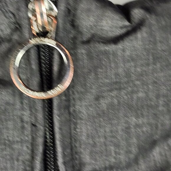 Michael Kors Down Longer Length Jacket with Detachable Hood Dark Gray Size L - Picture 8 of 13